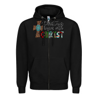Black christmas begins with christ Zipper Hoodie - AdoDesignShop