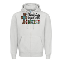 Dove Grey christmas begins with christ Zipper Hoodie - AdoDesignShop