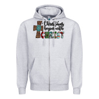 Heather Grey christmas begins with christ Zipper Hoodie - AdoDesignShop