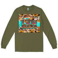 Army Green lvn licensed vocational nurse Long Sleeve Tee - JahusDesignShop