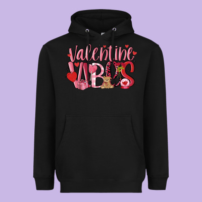 Valentine Vibes Heavyweight Hoodie Designed By Maliassmallbusiness