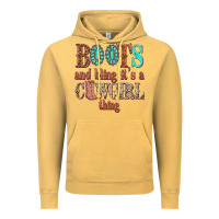 Vintage Mustard boots and bling its a cowgirl thing Vintage Hoodie - texasbilliewilder