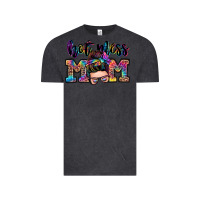 Vintage Black hot mess mom messy bun Vintage Tee - Zillion Design Studio