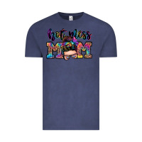Vintage Denim hot mess mom messy bun Vintage Tee - Zillion Design Studio