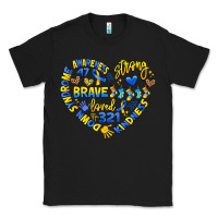 Black down syndrome awareness heart Classic Tee - Artiststas