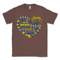 Chestnut down syndrome awareness heart Classic Tee - Artiststas