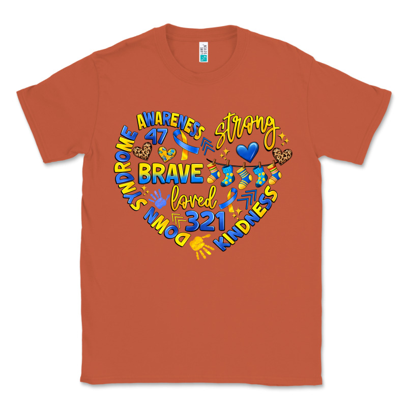 Down Syndrome Awareness Heart Classic Tee by Artiststas | Teevron
