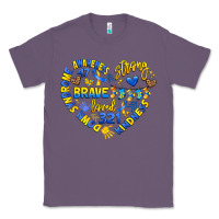 Lavender down syndrome awareness heart Classic Tee - Artiststas