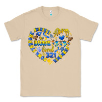 Mushroom down syndrome awareness heart Classic Tee - Artiststas