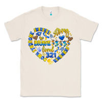 Natural down syndrome awareness heart Classic Tee - Artiststas