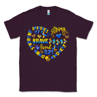 Plum down syndrome awareness heart Classic Tee - Artiststas