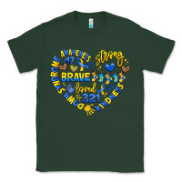 Sports Green down syndrome awareness heart Classic Tee - Artiststas