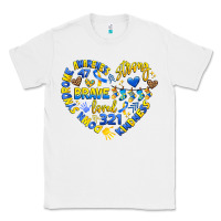 White down syndrome awareness heart Classic Tee - Artiststas