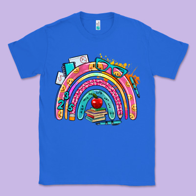 School Rainbow Classic Tee Designed By Adodesignshop