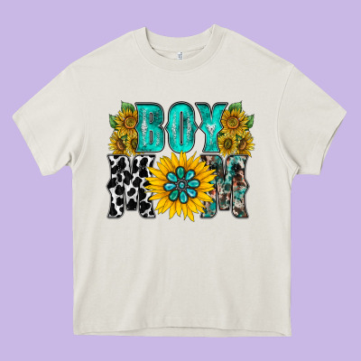 Boy Mom Heavy Core Tee Designed By Racoondesign