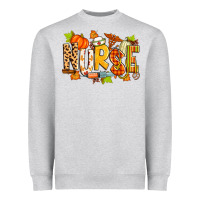 Heather Grey fall nurse Heavyweight Sweatshirt - Zillion Design Studio