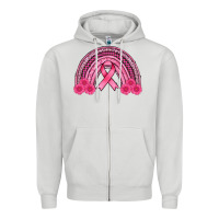 Dove Grey breast cancer rainbow Zipper Hoodie - AdoDesignShop