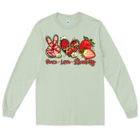 Matcha peace love strawberry Long Sleeve Tee - Artiststas