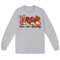 Moon Dust peace love strawberry Long Sleeve Tee - Artiststas