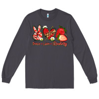Smoke peace love strawberry Long Sleeve Tee - Artiststas
