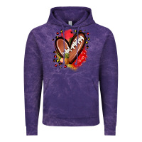 Cloud Purple fruits and football heart Vintage Hoodie - Zillion Design Studio