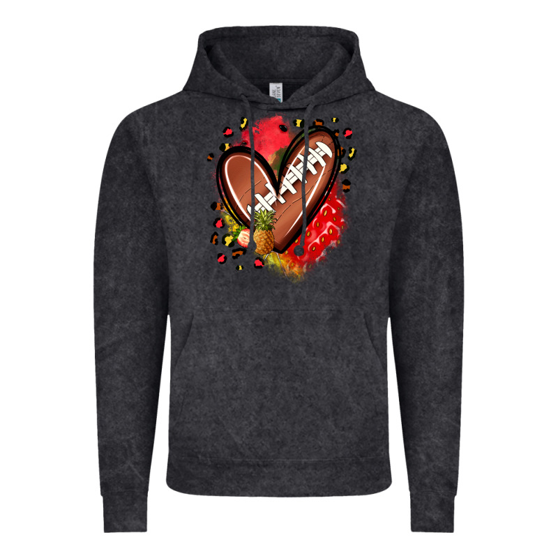 Fruits And Football Heart Vintage Hoodie by Zillion Design Studio | Teevron