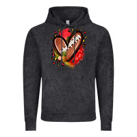 Vintage Black fruits and football heart Vintage Hoodie - Zillion Design Studio