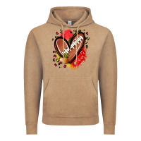 Vintage Coffee fruits and football heart Vintage Hoodie - Zillion Design Studio