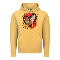 Vintage Mustard fruits and football heart Vintage Hoodie - Zillion Design Studio