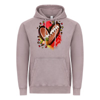 Vintage Zinc fruits and football heart Vintage Hoodie - Zillion Design Studio