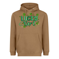 Toasted Coconut lucky girl Heavyweight Hoodie - MaliasSmallBusiness