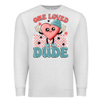 Oatmeal Heather one loved dude Premium Sweatshirt - MaliasSmallBusiness