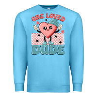 Ocean Blue one loved dude Premium Sweatshirt - MaliasSmallBusiness