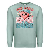 Seafoam one loved dude Premium Sweatshirt - MaliasSmallBusiness