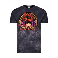 Cloud Black hot mom summer messy bun Vintage Tee - Zillion Design Studio
