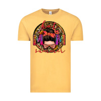 Vintage Mustard hot mom summer messy bun Vintage Tee - Zillion Design Studio