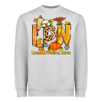 Heather Grey fall lpn licensed practical nurse Heavyweight Sweatshirt - Zillion Design Studio