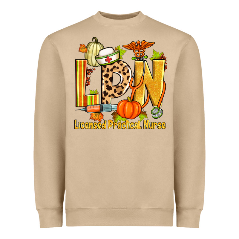 Fall Lpn Licensed Practical Nurse Heavyweight Sweatshirt by Zillion Design Studio | Teevron