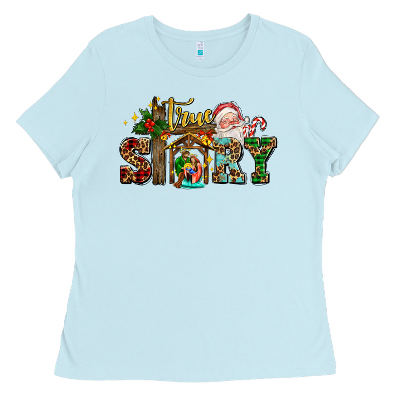 True Story Jesus And Mary Wıth Santa Ladies Tee by AdoDesignShop | Teevron