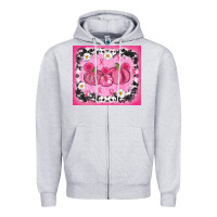 Heather Grey breast cancer pumpkins Zipper Hoodie - AdoDesignShop