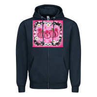 Navy breast cancer pumpkins Zipper Hoodie - AdoDesignShop