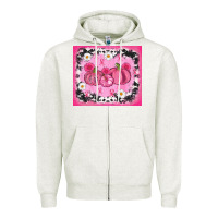 Oatmeal Heather breast cancer pumpkins Zipper Hoodie - AdoDesignShop