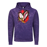 Cloud Purple fruits and baseball heart Vintage Hoodie - Zillion Design Studio