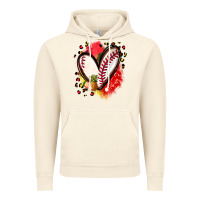 Vintage Artic fruits and baseball heart Vintage Hoodie - Zillion Design Studio