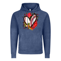 Vintage Denim fruits and baseball heart Vintage Hoodie - Zillion Design Studio