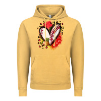 Vintage Mustard fruits and baseball heart Vintage Hoodie - Zillion Design Studio