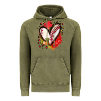 Vintage Olive fruits and baseball heart Vintage Hoodie - Zillion Design Studio