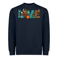 Navy love thanksgivings turkey Heavyweight Sweatshirt - RanaPortraitStore