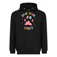 Black dog mom vibes Heavyweight Hoodie - MaliasSmallBusiness