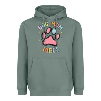 Sage dog mom vibes Heavyweight Hoodie - MaliasSmallBusiness
